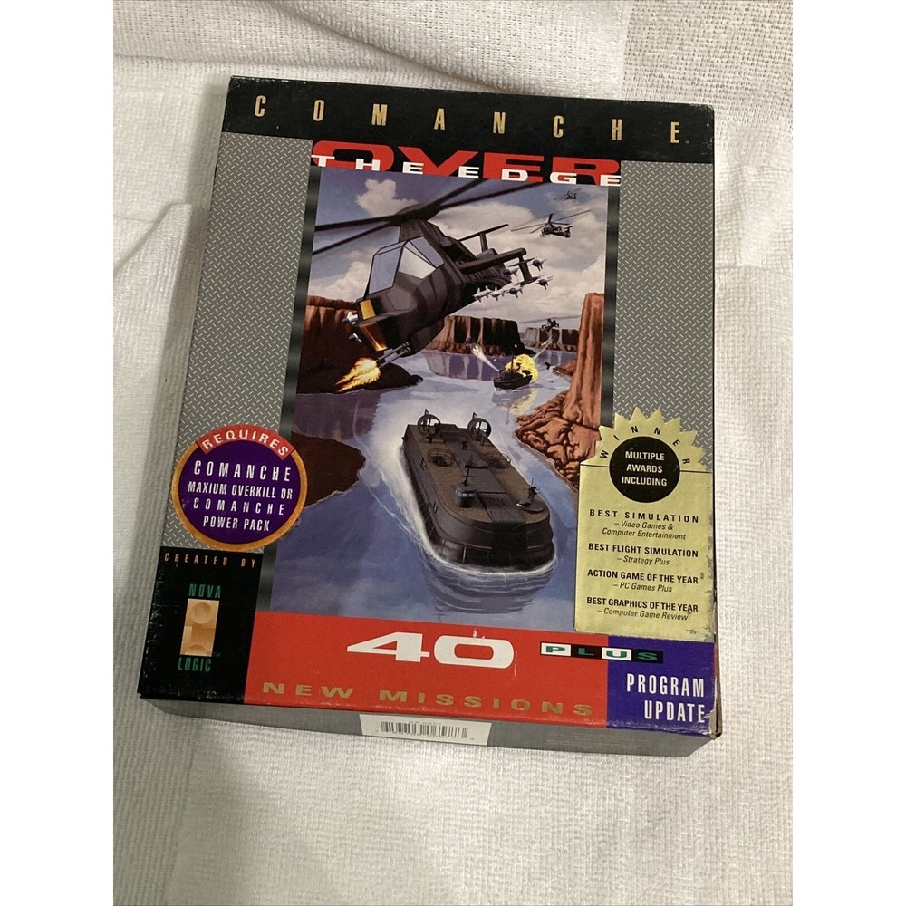 Comanche: Over the Edge  IBM floppy disk Maximum Overkill 40 add-on missions